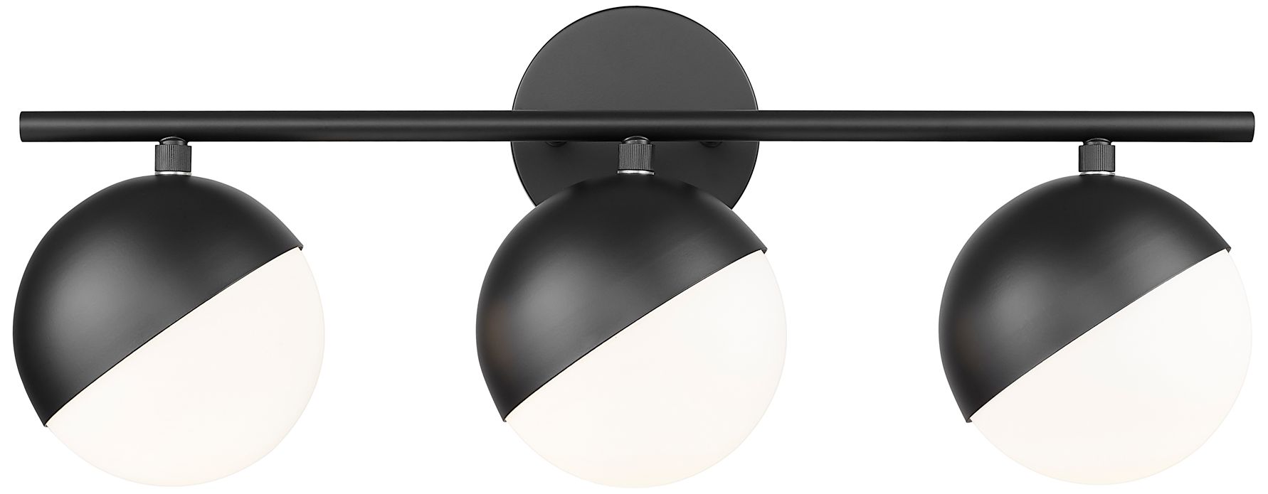 Image 5 Realm Sphere by Z-Lite Matte Black 7.5 inch 3 Light Vanity more views