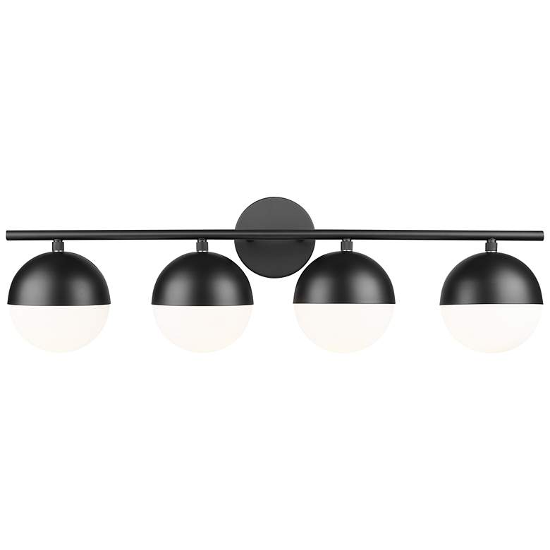 Image 2 Realm Sphere by Z-Lite Matte Black 7.5 inch 4 Light Vanity