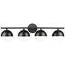 2_Realm Sphere by Z-Lite Matte Black 7.5 inch 4 Light Vanity