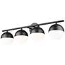 5_Realm Sphere by Z-Lite Matte Black 7.5 inch 4 Light Vanity more views