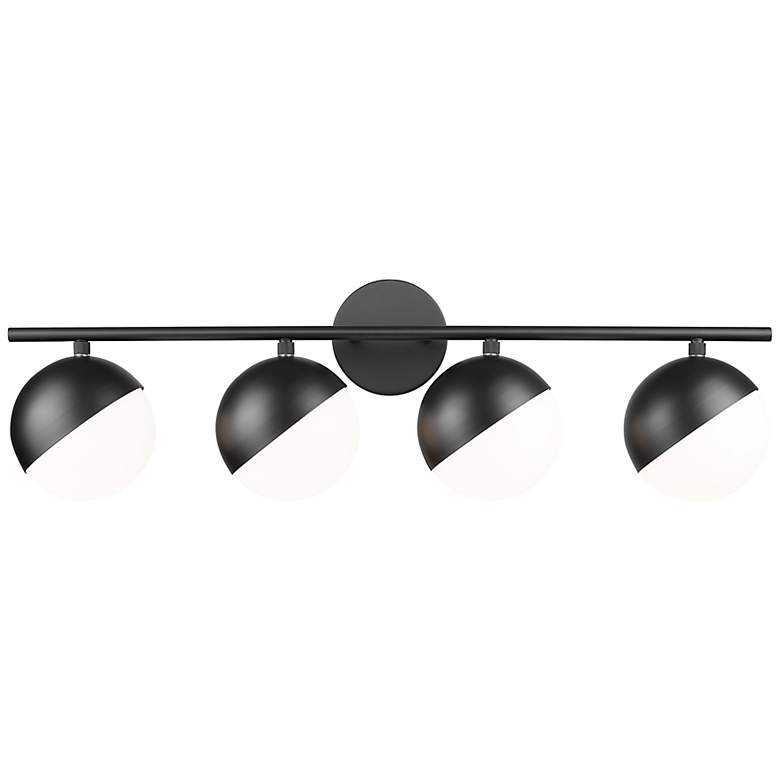 Image 6 Realm Sphere by Z-Lite Matte Black 7.5 inch 4 Light Vanity more views