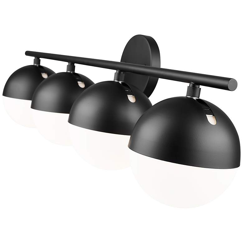 Image 7 Realm Sphere by Z-Lite Matte Black 7.5 inch 4 Light Vanity more views