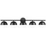 2_Realm Sphere by Z-Lite Matte Black 7.5 inch 5 Light Vanity