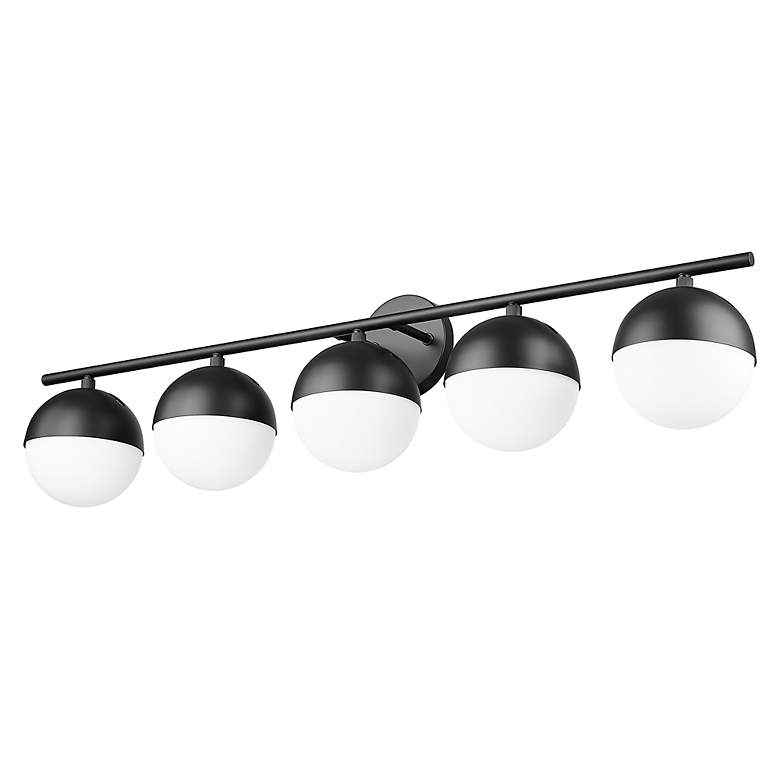 Image 7 Realm Sphere by Z-Lite Matte Black 7.5 inch 5 Light Vanity more views