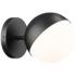 Realm Sphere by Z-Lite Matte Black 8.5 inch 1 Light Wall Sconce
