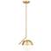 Realm Sphere by Z-Lite Modern Gold 11 inch 1 Light Pendant