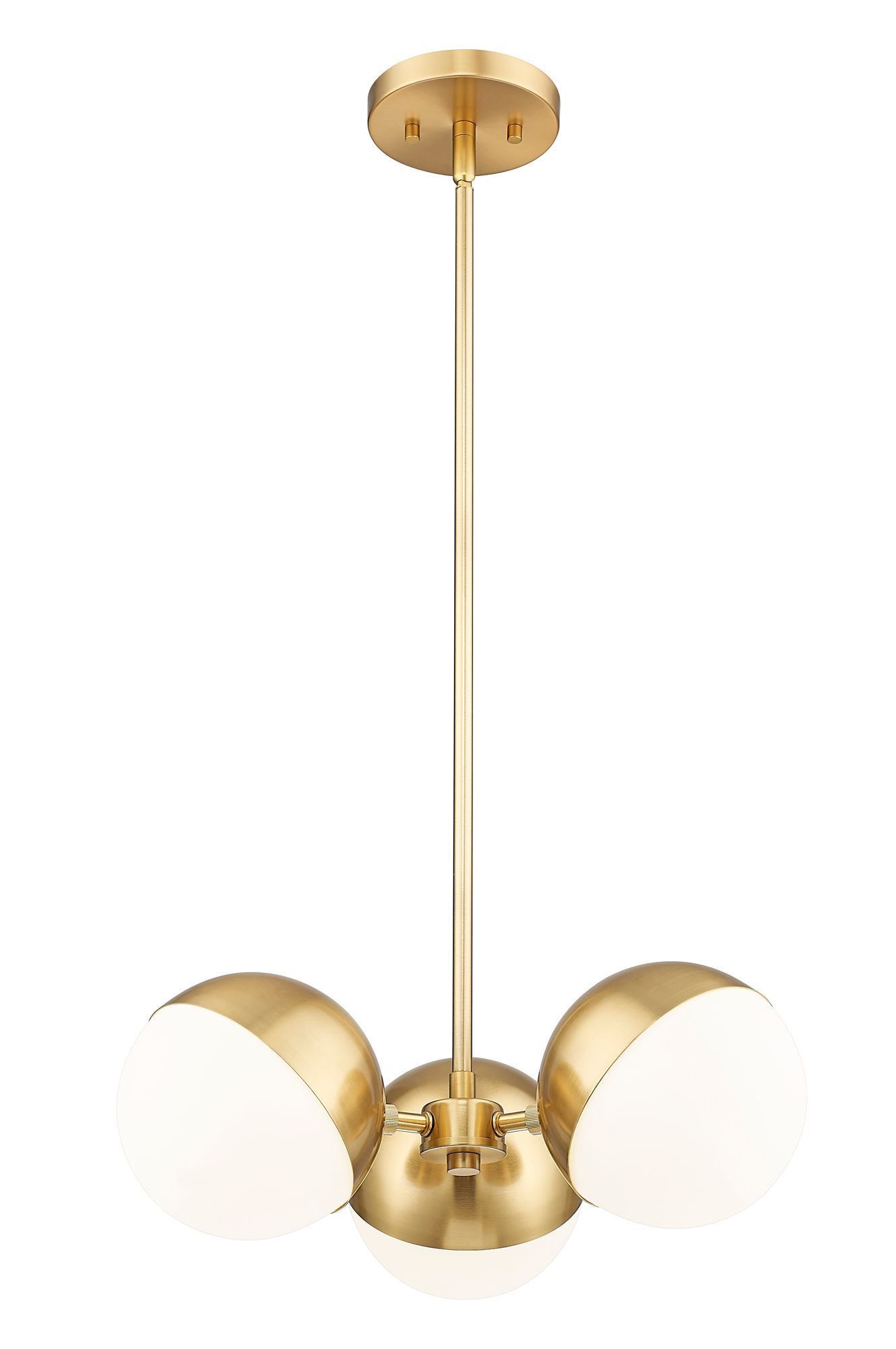 Image 2 Realm Sphere by Z-Lite Modern Gold 17.25 inch 3 Light Chandelier more views