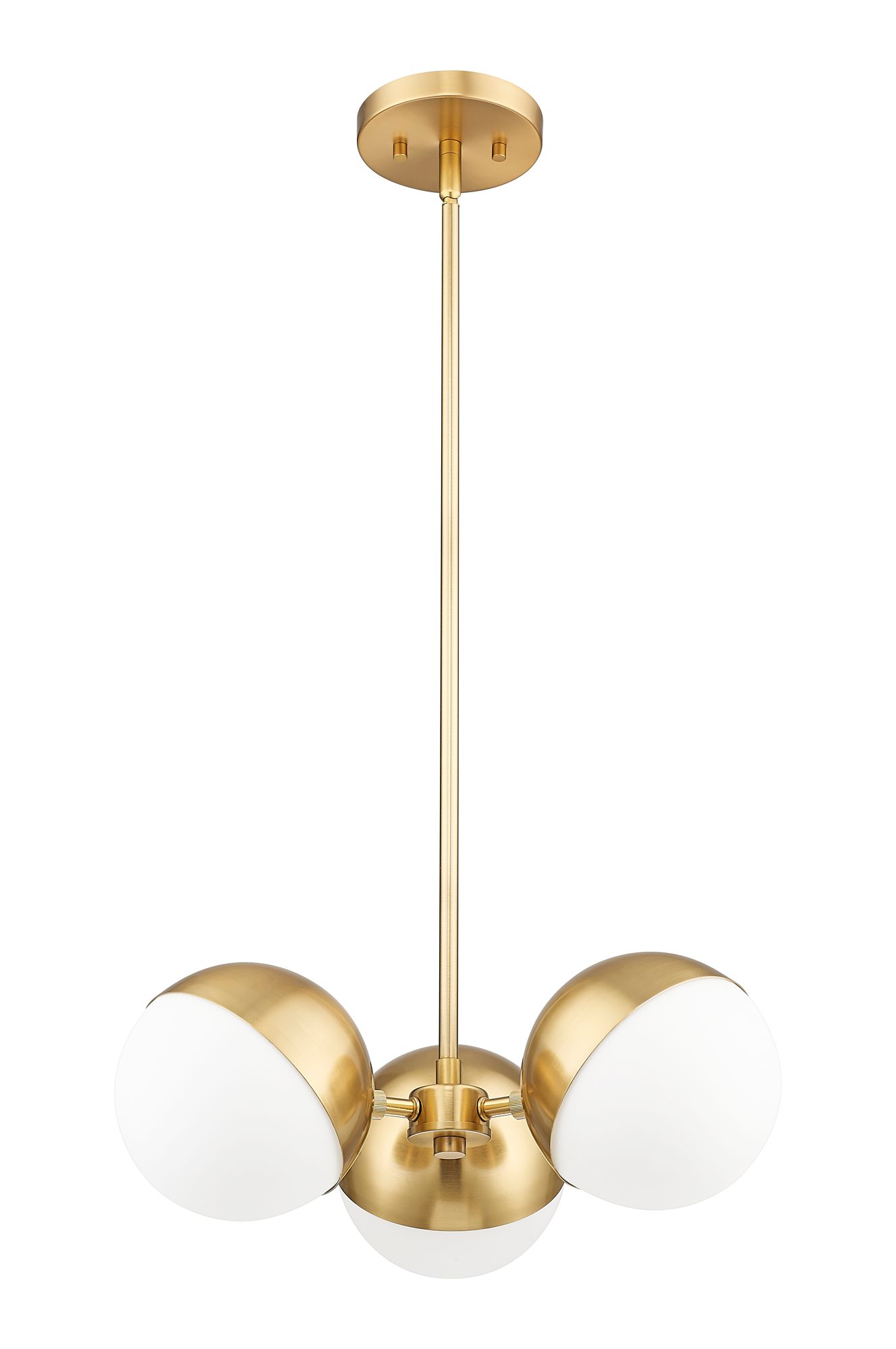 Image 5 Realm Sphere by Z-Lite Modern Gold 17.25 inch 3 Light Chandelier more views