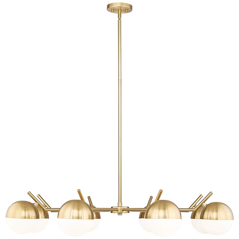 Image 1 Realm Sphere by Z-Lite Modern Gold 44 inch 8 Light Chandelier