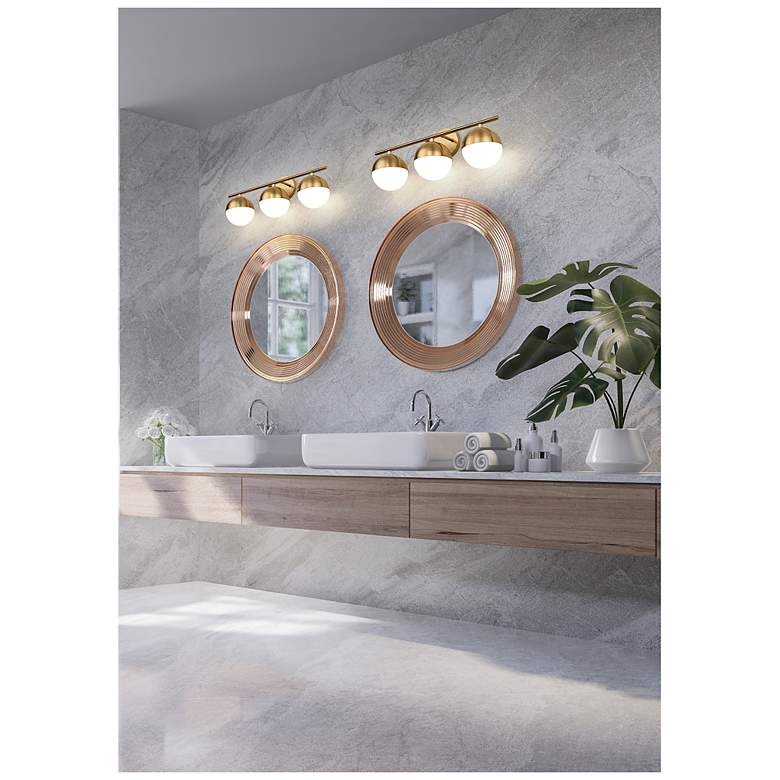 Image 3 Realm Sphere by Z-Lite Modern Gold 7.5 inch 3 Light Vanity more views