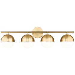 Realm Sphere by Z-Lite Modern Gold 7.5 inch 4 Light Vanity