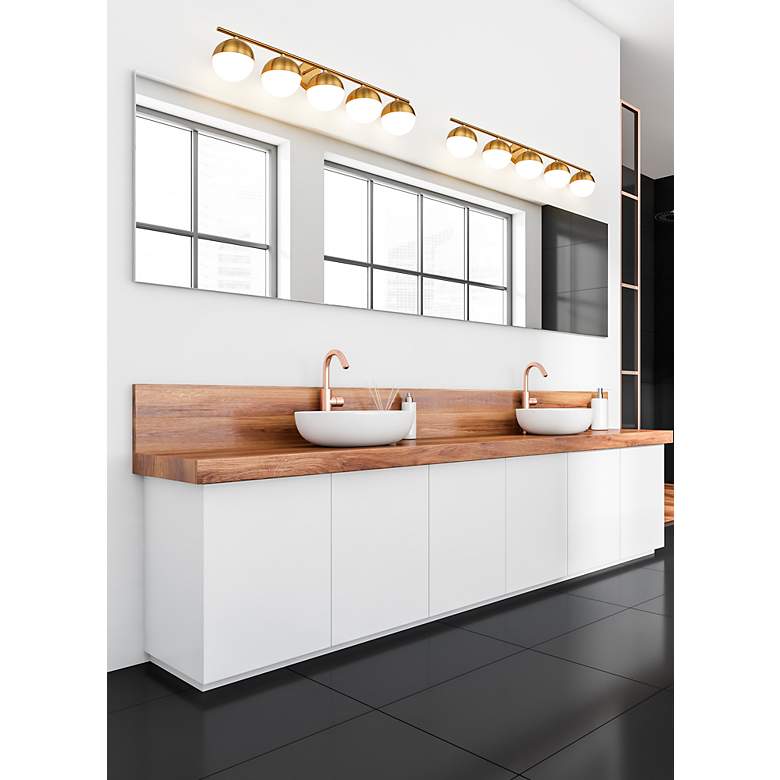 Image 3 Realm Sphere by Z-Lite Modern Gold 7.5 inch 5 Light Vanity more views