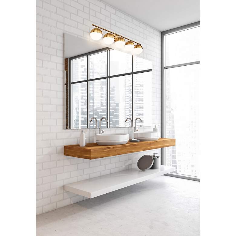 Image 4 Realm Sphere by Z-Lite Modern Gold 7.5 inch 5 Light Vanity more views