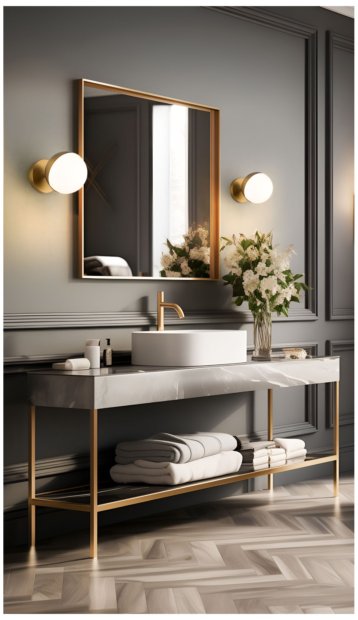 Image 3 Realm Sphere by Z-Lite Modern Gold 8.5 inch 1 Light Wall Sconce more views