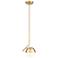 Realm Sphere by Z-Lite Modern Gold 9 inch 1 Light Pendant