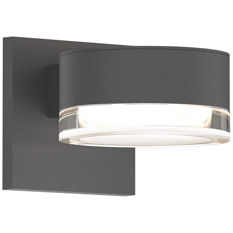 Image 1 REALS 2.5" High 2-Light Textured Gray LED Wall Sconce Clear