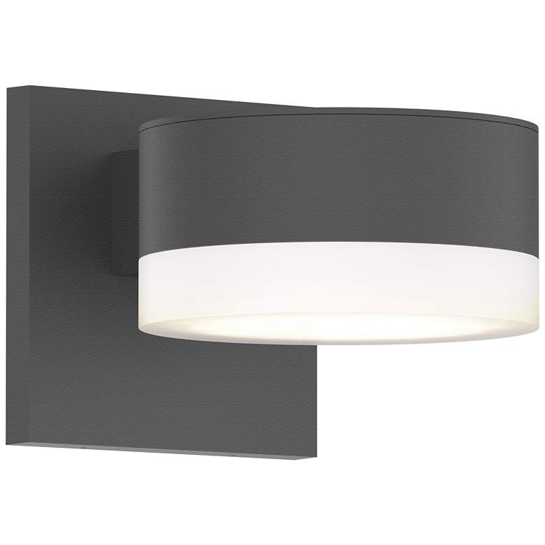Image 1 REALS 2.5" High 2-Light Textured Gray LED Wall Sconce Frosted White