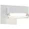 REALS 2.5" High 2-Light Textured White LED Wall Sconce