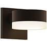 REALS 2.5" High Textured Bronze LED Wall Sconce