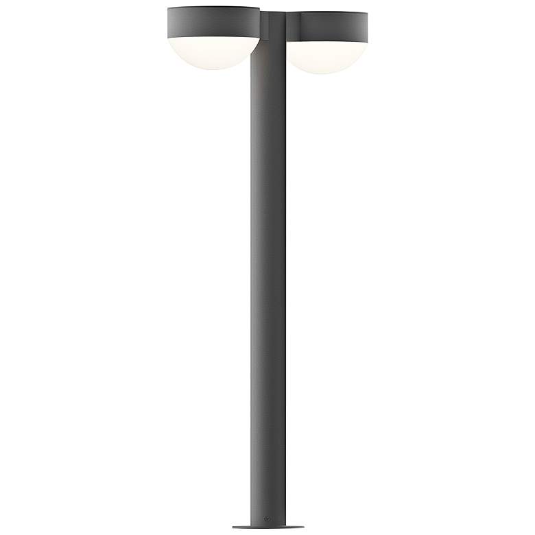 Image 1 REALS 28 inchH Textured Gray 2-Light LED Landscape Path Light