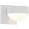 REALS 3.25" High 2-Light Textured White LED Wall Sconce