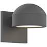 REALS 3.25" High Textured Gray LED Wall Sconce