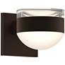 REALS 4" High 2-Light Textured Bronze LED Wall Sconce