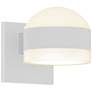 REALS 4" High 2-Light Textured White LED Wall Sconce