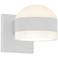 REALS 4" High 2-Light Textured White LED Wall Sconce