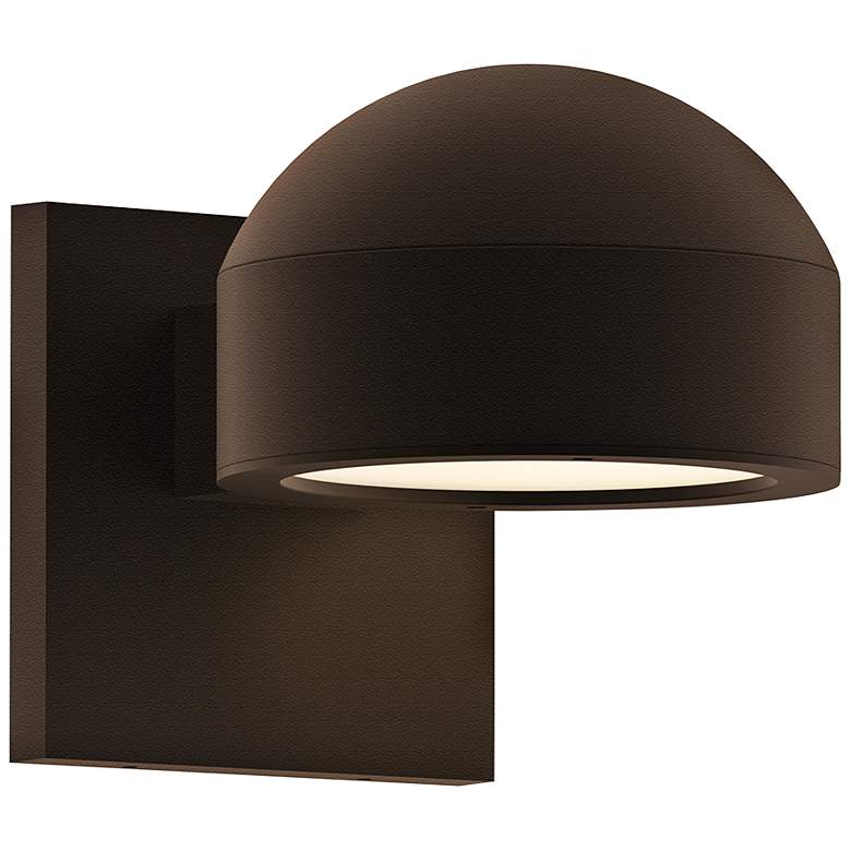 Image 1 REALS 5 1/2" High Textured Bronze LED Outdoor Wall Light