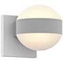REALS 5 1/2"H Textured White 2-Light LED Outdoor Wall Light