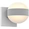 REALS 5 1/2"H Textured White 2-Light LED Outdoor Wall Light