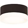 REALS 5" Wide Bronze and Frosted LED Outdoor Ceiling Light