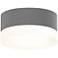 REALS 5" Wide Textured Gray LED Semi Flush Mount