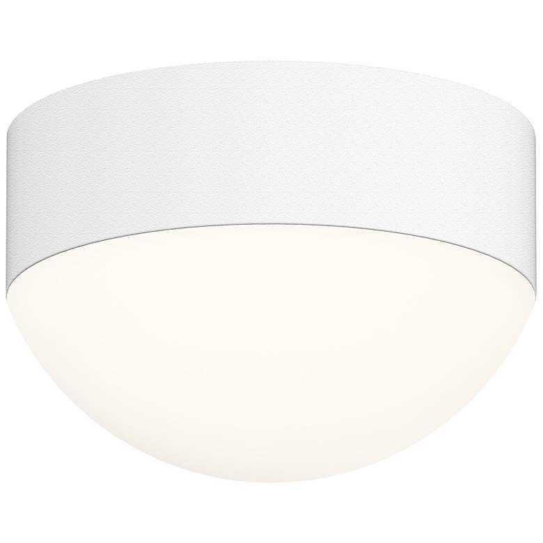 Image 1 REALS 5 inch Wide Textured White LED Semi Flush Mount