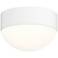 REALS 5" Wide Textured White LED Semi Flush Mount