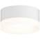 REALS 5" Wide White and Frosted LED Outdoor Ceiling Light