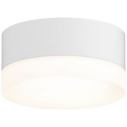 REALS 5&quot; Wide White and Frosted LED Outdoor Ceiling Light