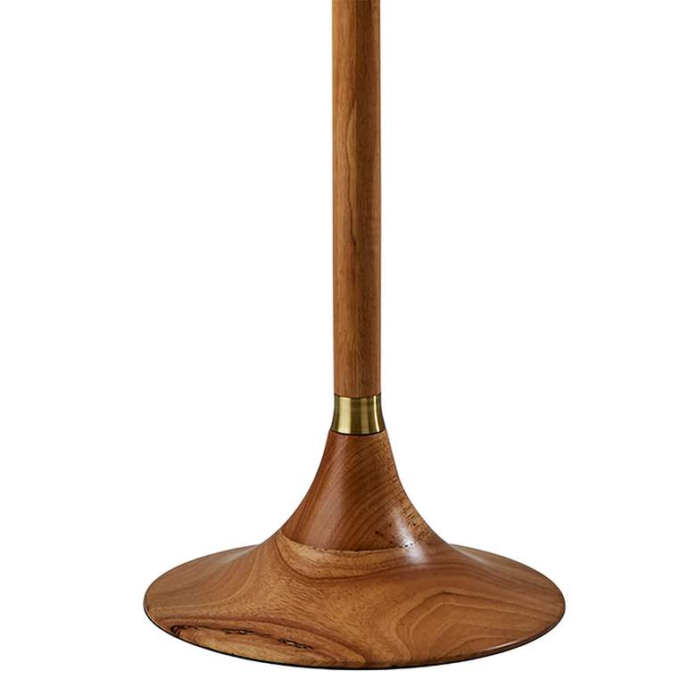 Image 4 Rebecca Natural Rubberwood Column Floor Lamp more views