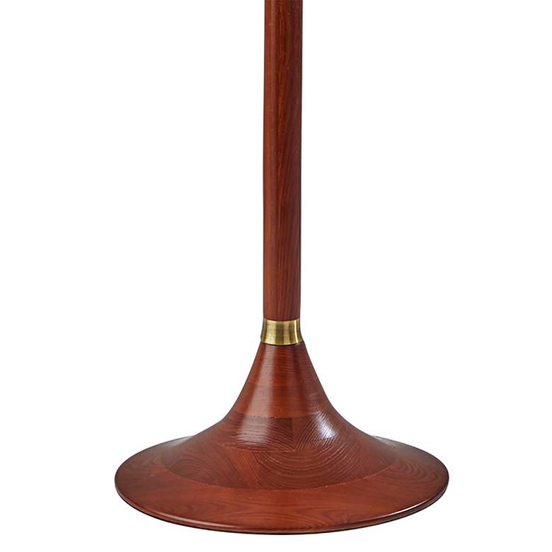 Image 4 Rebecca Walnut Rubberwood Column Floor Lamp more views