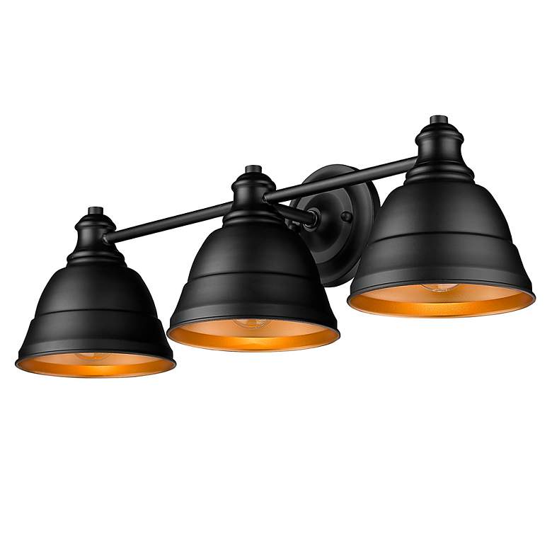 Image 3 Rebel 24 1/4" Wide Matte Black Bath Fixture more views