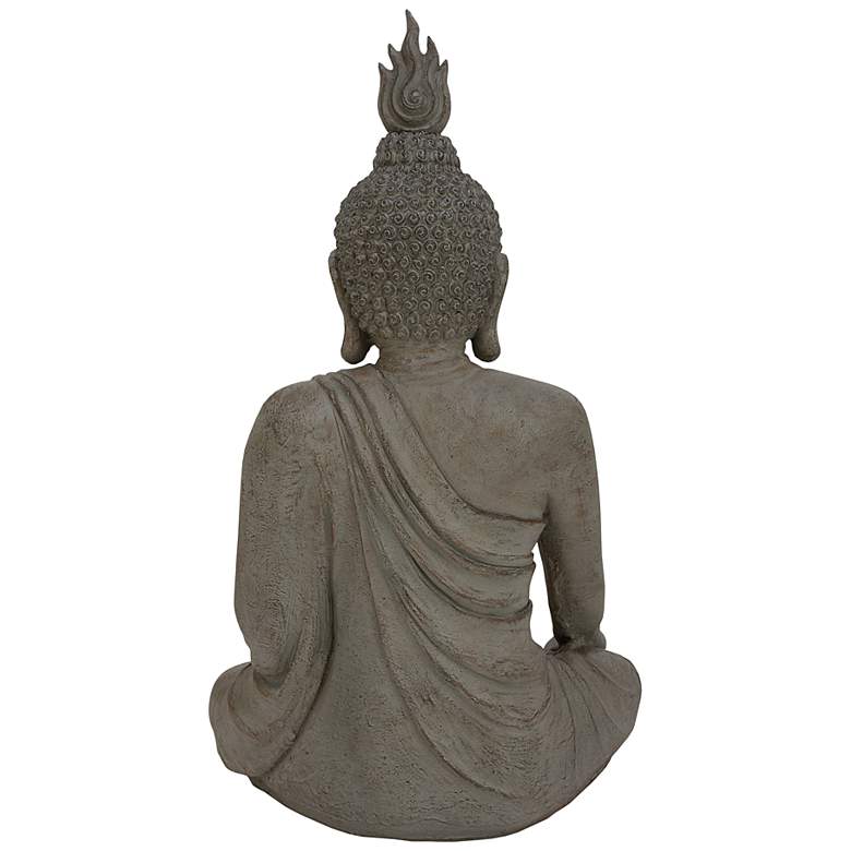 Image 6 Rebirthed 42" High Gray Meditating Buddha Statue more views