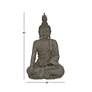 Rebirthed 42" High Gray Meditating Buddha Statue