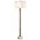 Recap Natural and Antique Brass Floor Lamp w/ Alabaster Base