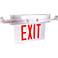 Recessed Red Battery Backup Exit Sign