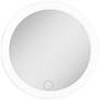 Rechargeable Compact Gray LED Makeup Mirror with USB Cord