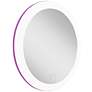 Rechargeable Compact Purple LED Makeup Mirror with USB Cord