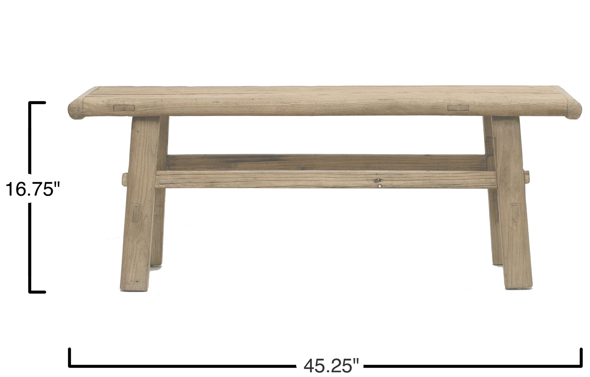 Image 3 Reclaimed Elm Wood Coffee Table, Natural more views