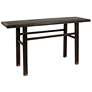 1_Reclaimed Elmwood Console Table, Black