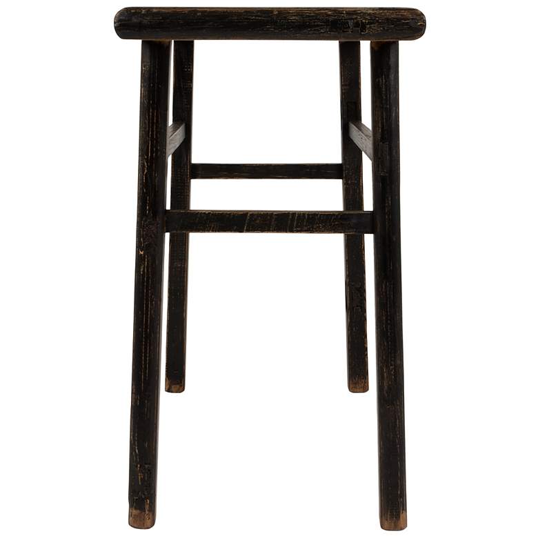 Image 4 Reclaimed Elmwood Console Table, Black more views